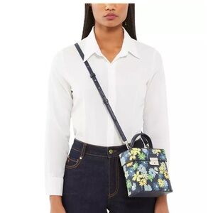 Kate Spade Floral Navy Handbag